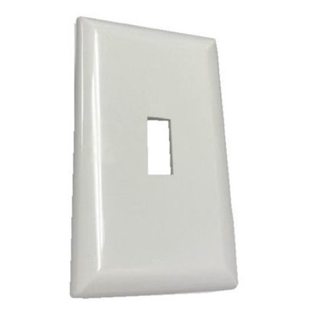 UNITED STATES HDW MFG/U S HARDWARE 1G WHT MH Wall Plate E-161C